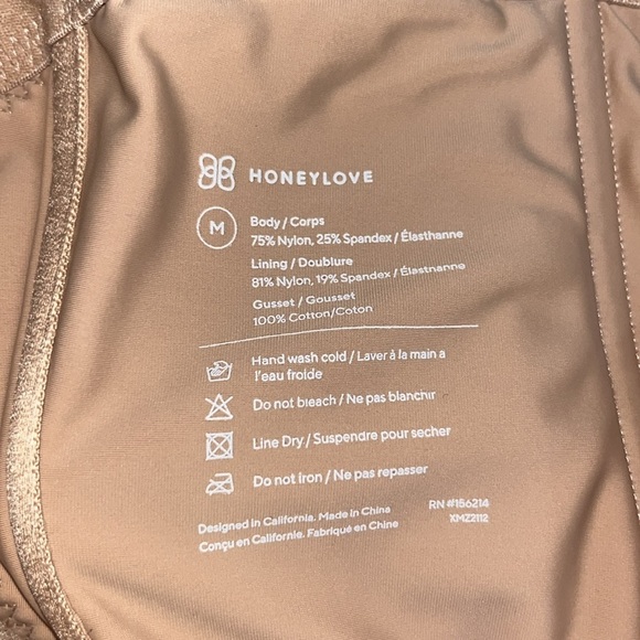 Honeylove SuperPower Short Shapewear Sand Nude Beige Medium - Picture 9 of 9